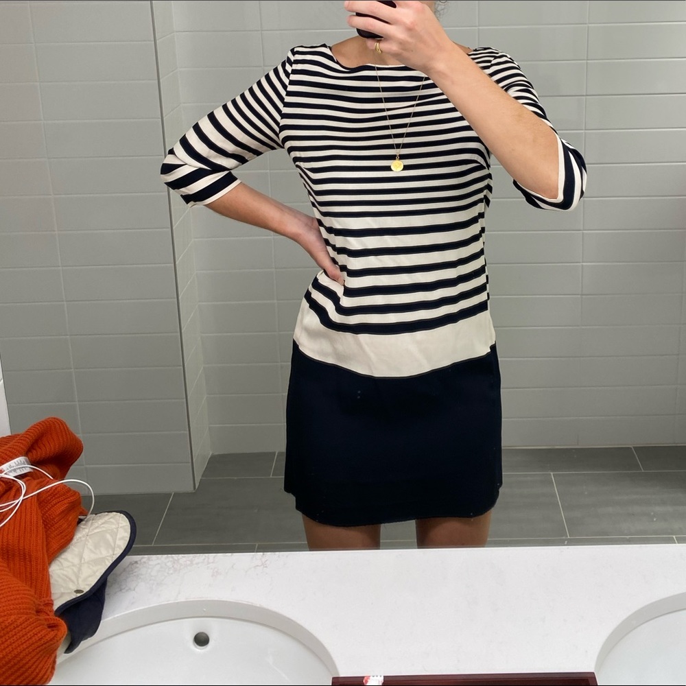 Zara striped shift dress